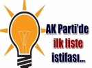 Ak Partide ilk liste istifas