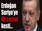 Erdoan Suriye ye ilk cezay kesti