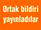 Ortak bildiri yaynladlar