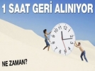 Saatler geri alnyor