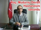 Ko, Mudurnu Devlet Hastanesini savundu
