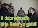Bolu depremzedelere kucak at
