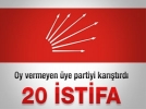 Gemlik CHP de 20 istifa