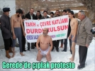Gerede’de plak protesto