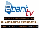 Abant TV 25 Haziranda yaynda
