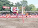 Meydanda Plaj Voleybolunda heyecan