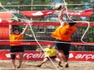 Plaj voleybolunda heyecan sryor