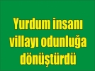  lks villa yapt, ikisini odunluk olarak kullanyor