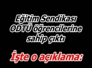 Eitim sendikasndan ODTܒdeki olaylara yorum