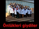 Doktor aday renciler Beyaz nlk giydi