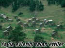Hrszlar yayla evlerini talan etti