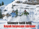 Kayak tutkunlar Kartalkaya'ya akn etti