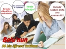 Bolu'nun 30 bin renci ile imtihan