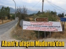 Abant yolu kapatld