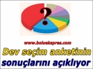 Dev ankette sonular aklanyor