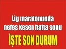 Ligde son durum