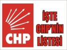 te CHPnin aday listelesi
