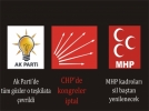 Ak Parti, CHP ve MHPde seim heyecan balad