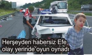 Ayn aileden 4 kii trafik kazasnda yaraland