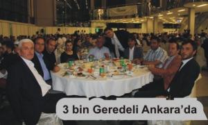 3 bin Geredeli Ankarada bulutu