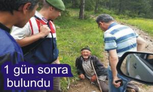 Kaybolan adam ormanda bulundu