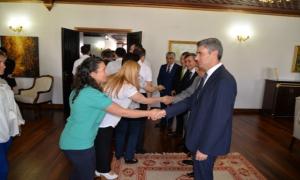 Vali Baru personel ile bayramlat