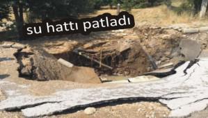 Salbeyler'de su hatt patlad