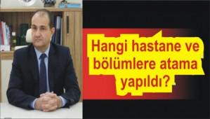 Bolu'da hangi hastane ve blmlere atama yapld?