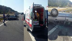 TEM'DE TRAFK KAZASI 4 YARALI