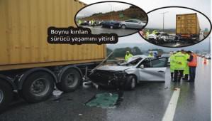 TEM'de zincirleme trafik kazas