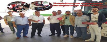 Dou otobslerini iek ve ikolatayla karladlar