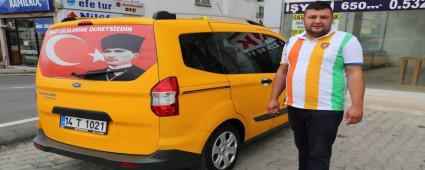 ehit ailelerine cretsiz taksi hizmeti