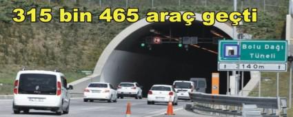 Tatilciler Bolu Da Tneli'ne akn etti