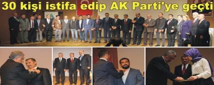DP'DEN 30 K AK PART'YE KATILDI