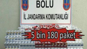 Bolu'da kaak sigara operasyonu