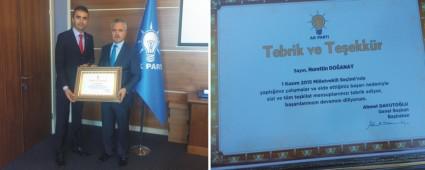 Babakan Davutolu teekkr etti