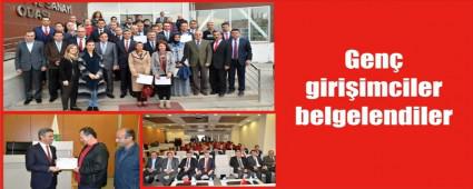 Gen giriimciler belgelerini ald