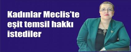 Meclis'te eit sandalye istiyoruz