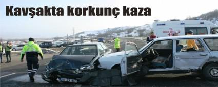 ki otomobil birbirine girdi: 1 l