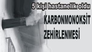 Soba gazndan 5 kii zehirlendi