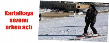 Suni kar ile kayak keyfi