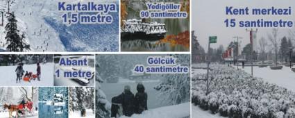 Bolu'da kar ya iddetini arttrd