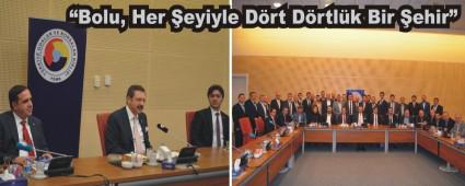 Bolu i dnyas Hisarcklolu'nu ziyaret etti