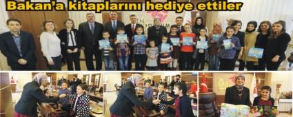 Bolulu minik yazarlar Bakanlkta