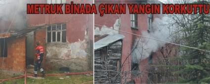 Ahap evde kan yangn, mahalle sakinlerini korkuttu