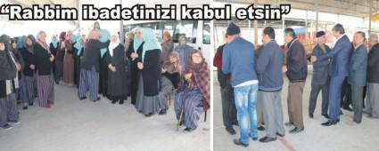 Umreye gidenler iin uurlama treni