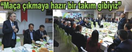 43 mahalle muhtarlar ile bir araya geldi