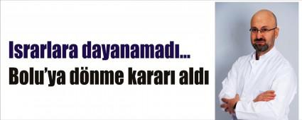 O Profesr Bolu'ya dnyor