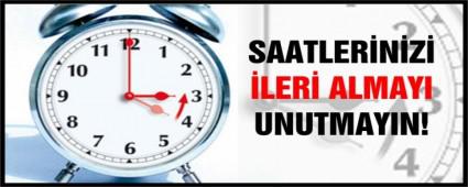 SAATLERNZ LER ALMAYI UNUTMAYIN!