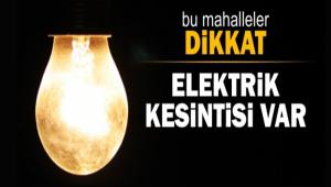 Elektrik kesintisi var